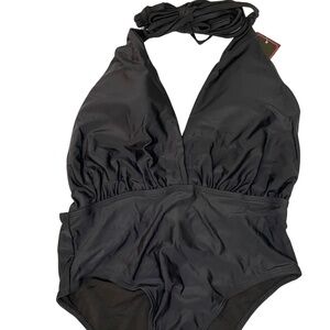 Black One-Piece Swimsuit